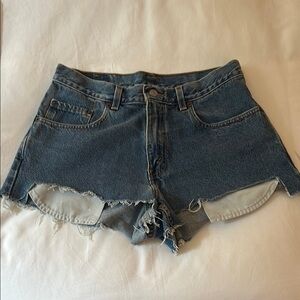 Levi's Blue Jean Cutoff Shorts